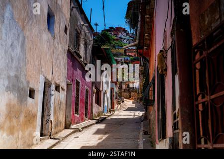 Barrios, quartiere baraccopoli a Caracas, Venezuela. Baraccopoli, America Latina. Foto Stock