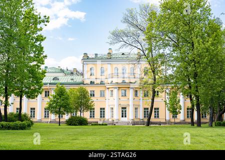 Giardino polacco e costruzione del museo-tenuta di G. R. Derzhavin, San Pietroburgo Foto Stock