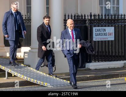 Londra, Regno Unito. 18 febbraio 2025. Il segretario alla difesa, John Healey, all'Istituto per il governo. Sta tenendo un discorso che illustra la posizione del Regno Unito riguardo all'Ucraina e la possibilità di istituire una forza di pace. Crediti: Karl Black/Alamy Live News Foto Stock