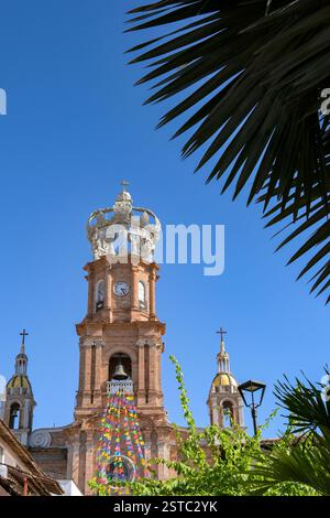 Puerto Vallarta, Messico - 15 gennaio 2025: Chiesa di nostra Signora di Guadalupe nella città vecchia di Puerto Vallarta Foto Stock