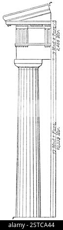 Tempio dell'ordine dorico di Zeus a Nemea Foto Stock