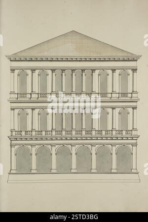 Un'incisione del XVIII secolo della King's Topographical Collection della British Library che raffigura la città di Venezia, concentrandosi sui suoi canali, monumenti e caratteristiche urbane. Creata da Antonio Visentini, questa mappa storica offre una prospettiva topografica di Venezia negli anni '1700 Foto Stock