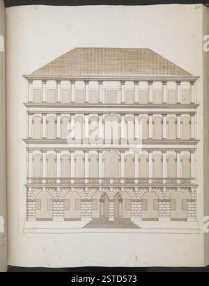 Una mappa dettagliata del XVI secolo della Collezione Topografica del Re BL, che mostra le strade, i canali e gli edifici iconici di Venezia. Foto Stock