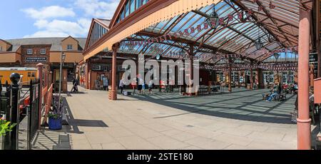 All'interno della stazione di Kidderminster, Severn Valley Railway, Worcestershire, Inghilterra Foto Stock