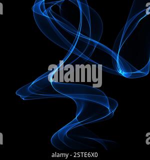 Linee blu ricci Foto Stock