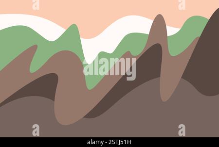 Vettore di fondo Simple Abstract Mountain Illustrazione Vettoriale