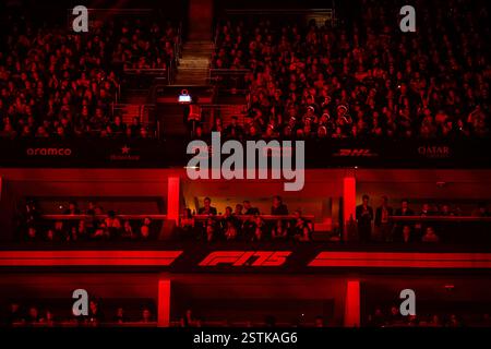 Londra, Emirati Arabi Unis. 18 febbraio 2025. Logo F175 durante l'evento F1 75 Live all'evento di lancio della stagione O2, F1 2025, il 18 febbraio 2025 a Londra, Regno Unito - Photo Florent Gooden/DPPI Credit: DPPI Media/Alamy Live News Foto Stock