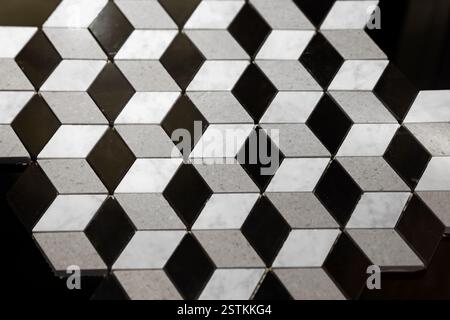 Piastrelle in marmo 3d. Foto Stock