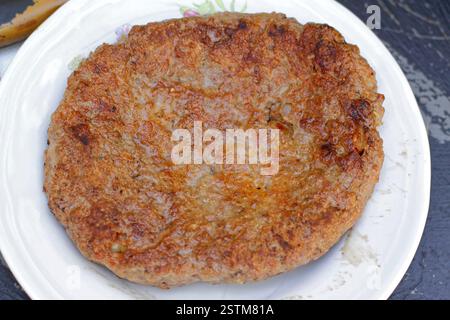 Patty Burger alla griglia Foto Stock