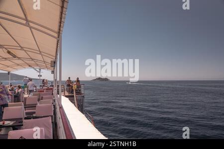 Monastero di assunzione. Isola nella Baia di Kotor, Montenegro Foto Stock
