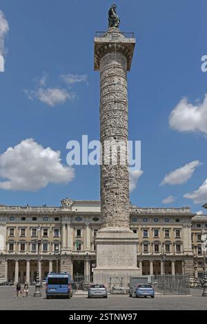 Colonna Marco Aurelio Roma Foto Stock