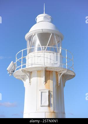 Faro sul molo di Breakwater a Brixham, città dei pesci, Devon, Inghilterra. Foto Stock