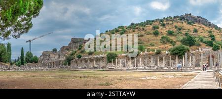 Rovine dell'antica Efeso in Turchia Foto Stock