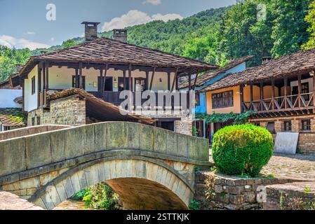 Etar Architectural Ethnographic Complex in Bulgaria Foto Stock