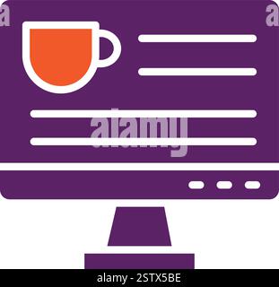 Illustrazione della progettazione dell'icona del vettore per lo shopping online Illustrazione Vettoriale