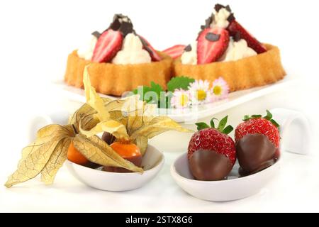 Frutti di cioccolato Foto Stock