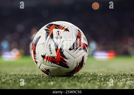 Amsterdam, Paesi Bassi. 20 febbraio 2025. AMSTERDAM, PAESI BASSI - 20 FEBBRAIO: Incontro sul campo durante il Play-off di seconda gamba di UEFA Europa League 2024/25 tra AFC Ajax e R. Union Saint-Gilloise alla Johan Cruijff Arena il 20 febbraio 2025 ad Amsterdam, Paesi Bassi. (Foto di Ben Gal/Orange Pictures) credito: Orange Pics BV/Alamy Live News Foto Stock