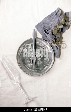 Piastra in ceramica vuota Foto Stock
