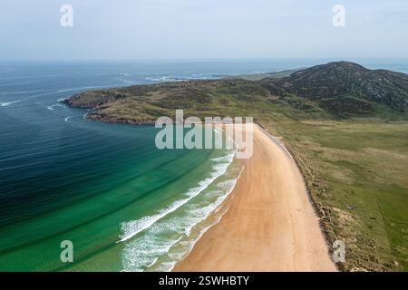 Boyeeghter Bay, alias Murder Hole Beach, Contea di Donegal, Irlanda Foto Stock