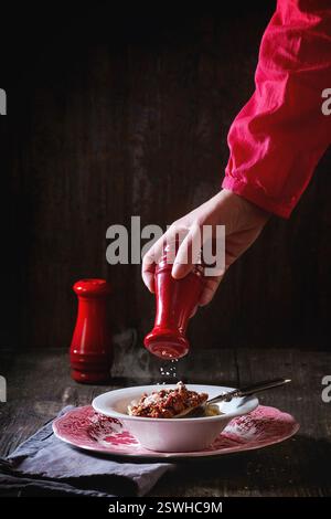Pasta con ragù alla bolognese Foto Stock