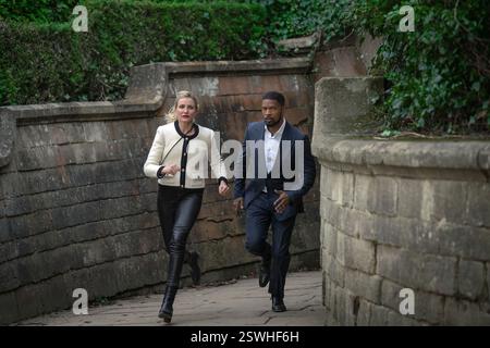 CAMERON DIAZ e JAMIE FOXX in BACK IN ACTION (2025), diretto da SETH GORDON. Crediti: Esibizione A / Good One Productions / album Foto Stock