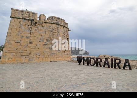 Moraira ad Alicante: Il Castillo de Moraira Foto Stock