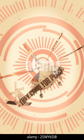 Sagoma di un elicottero militare visto da terra e dal campo d'azione. Tecnologia militare e armamenti Foto Stock