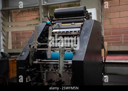 Stampante industriale Stampa su larga scala ad alta velocità Foto Stock
