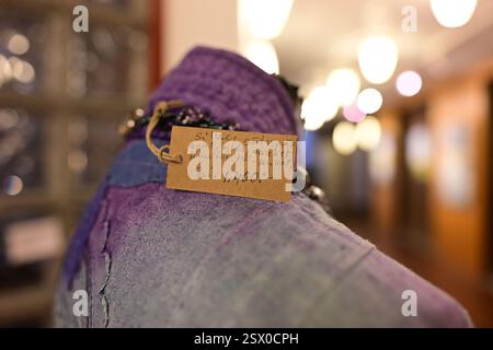 Markaryd, Kronoberg, Svezia. 21 febbraio 2025. Libreria Markaryd. Mostra d'arte. Foto Stock