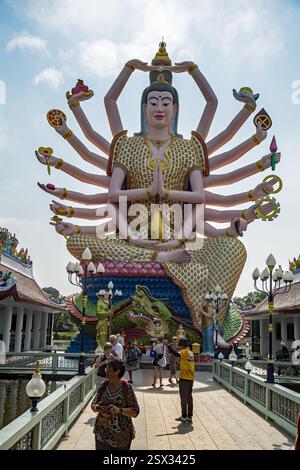 Wat Plai Laem, Bophut, Koh Samui, Thailandia Foto Stock