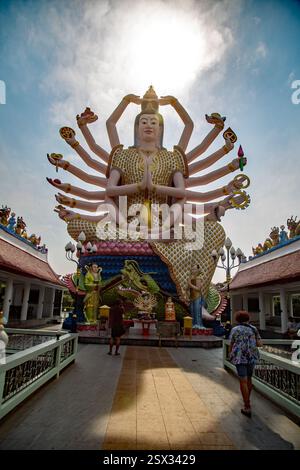Wat Plai Laem, Bophut, Koh Samui, Thailandia Foto Stock