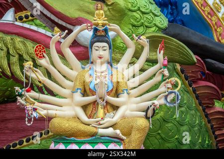 Wat Plai Laem, Bophut, Koh Samui, Thailandia Foto Stock