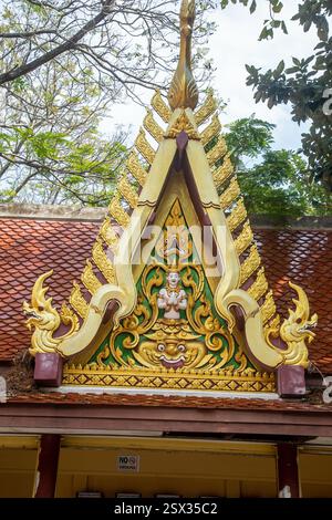 Wat Plai Laem, Bophut, Koh Samui, Thailandia, 10 febbraio, 2025, attrazioni nel tempio Foto Stock