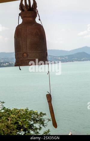 Wat Plai Laem, Bophut, Koh Samui, Thailandia, 10 febbraio, 2025, attrazioni nel tempio Foto Stock