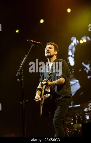 Londra, Regno Unito. 22 febbraio 2025. Frank Turner celebra il concerto numero 3000 all'Ally Pally. Cristina Massei/Alamy notizie in diretta Foto Stock