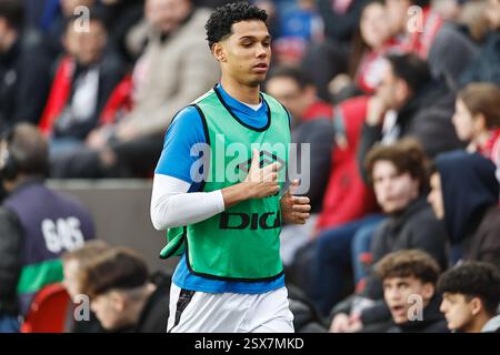 Madrid, Spagna. 22 febbraio 2025. Etienne Eto'o (RayoVallecano) calcio: Partita spagnola "LaLiga EA Sports" tra Rayo Vallecano de Madrid 0-1 Villarreal CF all'Estadio de Vallecas di Madrid, Spagna. Crediti: Mutsu Kawamori/AFLO/Alamy Live News Foto Stock