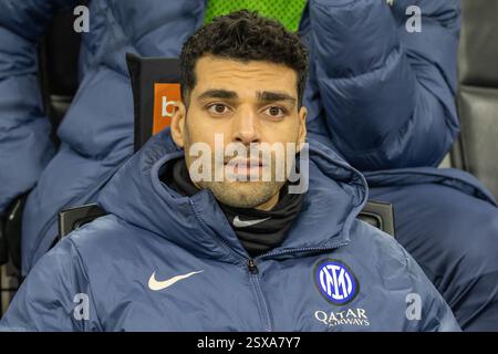 MEHDI TAREMI FC Internazionale durante il match di serie A FC Internazionale vs Genova - Milano, Italia - 22 febbraio 2025 crediti: Kines Milano/Alamy Live News Foto Stock