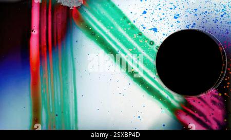 Effetto texture vintage glitch. Rivestimento della vecchia spazzola con nastro adesivo. Foto Stock