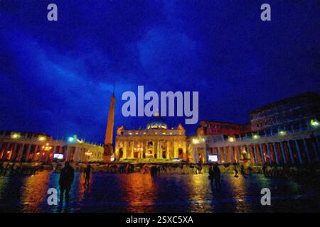 Piazza San Pietro, città del Vaticano. Foto Stock