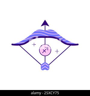 Sagittario segno zodiacale Illustrazione Vettoriale