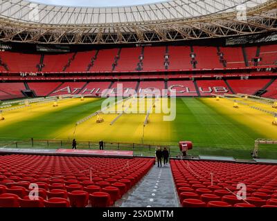Campo da calcio San Mamés Athletic de Bilbao Foto Stock