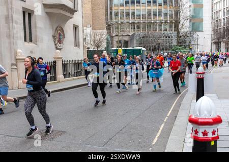 Cancer Research UK London Winter Run, 10th Anniversary febbraio 2025 Foto Stock