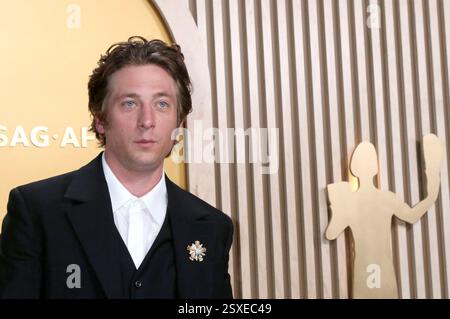 Jeremy Allen White bei der Verleihung der 31. Screen Actors Guild Awards 2025 im Shrine Auditorium e Expo Hall. Los Angeles, 23.02.2025 Foto Stock