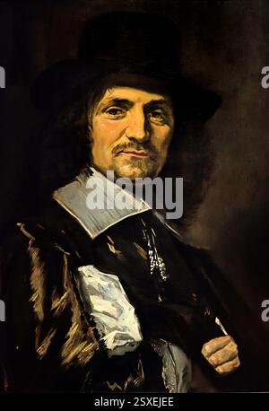 Ritratto di un uomo 1652–1654 di Frans Hals (Anversa 1581/1585 – 1666 Haarlem) Dutch Netherlands Flemish fine Art Museum, Foto Stock