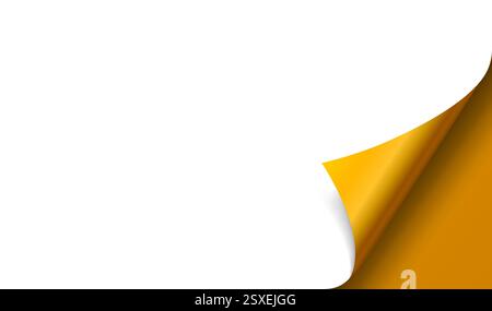 Angolo piegato del foglio, opzioni carta colorata. Vettore Illustrazione Vettoriale