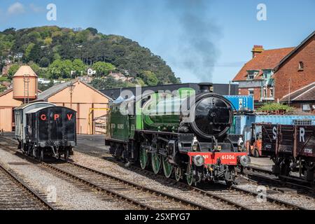 BR "B1" 4-6-0 No. 61306 "Mayflower", Minehead on the West Somerset Railway, Somerset, Inghilterra, Regno Unito Foto Stock
