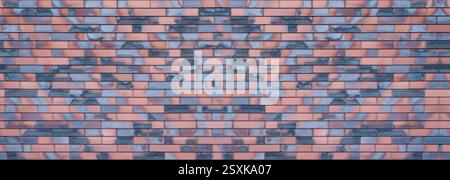 Texture senza cuciture ad alta risoluzione di piastrelle in ceramica di mattoni con sottili segni bruciati, perfetta per design moderno, sfondi digitali e progetti architettonici. Foto Stock