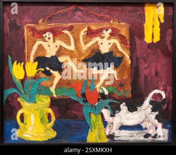 Stilleben mit zwei Tänzerinnen, 1914, Emil Nolde, 1867, Nolde (Allemagne) - 1956, Seebüll (Allemagne), Centre Pompidou, National Museum of Modern and Foto Stock
