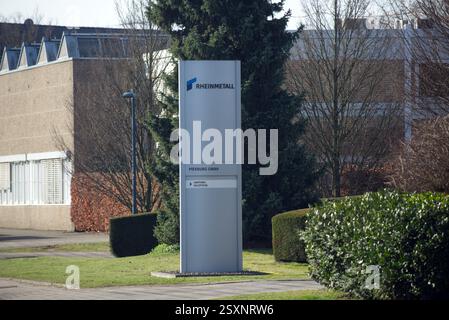 Rheinmetall Pierburg a Neuss. Es Wird erwägt, Munition für den Krieg in der Ukraine hier herzustellen. Foto Stock