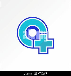 Logo design concetto grafico creativo immagine vettoriale premium top vendere iniziale o C più assistenza medica ospedale clinica clinica monogramma farmacia Illustrazione Vettoriale